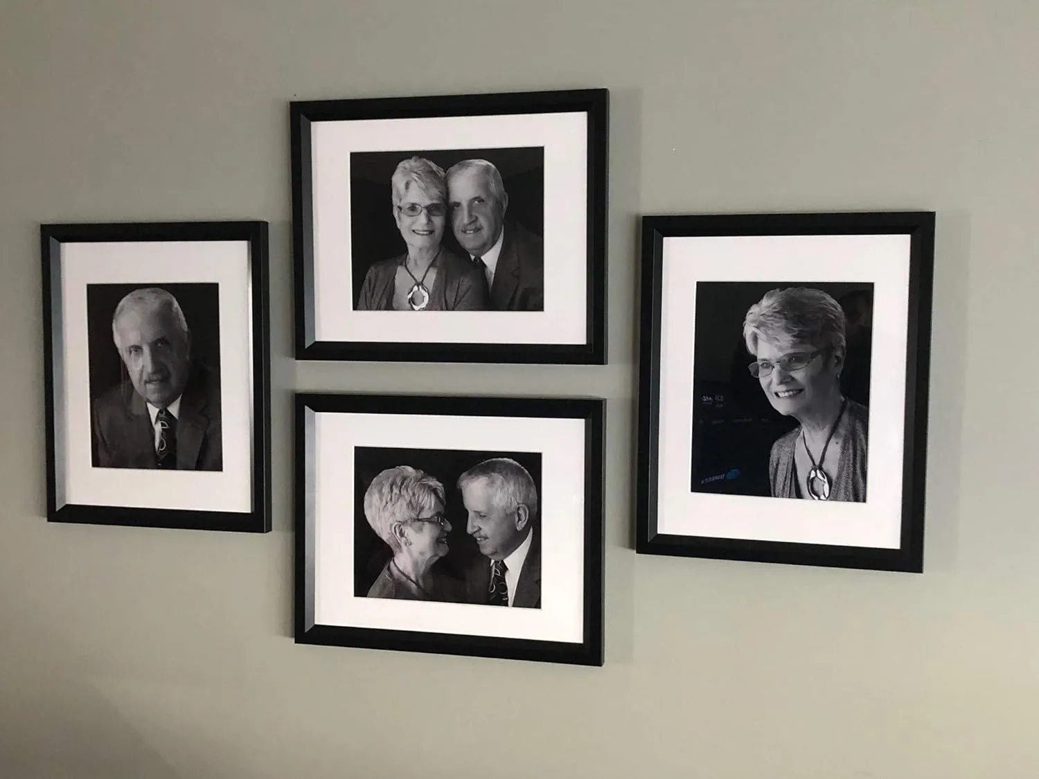 US Made Slide-in Aluminum Picture Frames (Black- Long Side Open, 8.5 x 11)