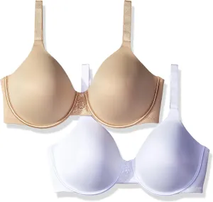 Vanity Fair Women's 2 Pack Beauty Back Full Figure Underwire Bra