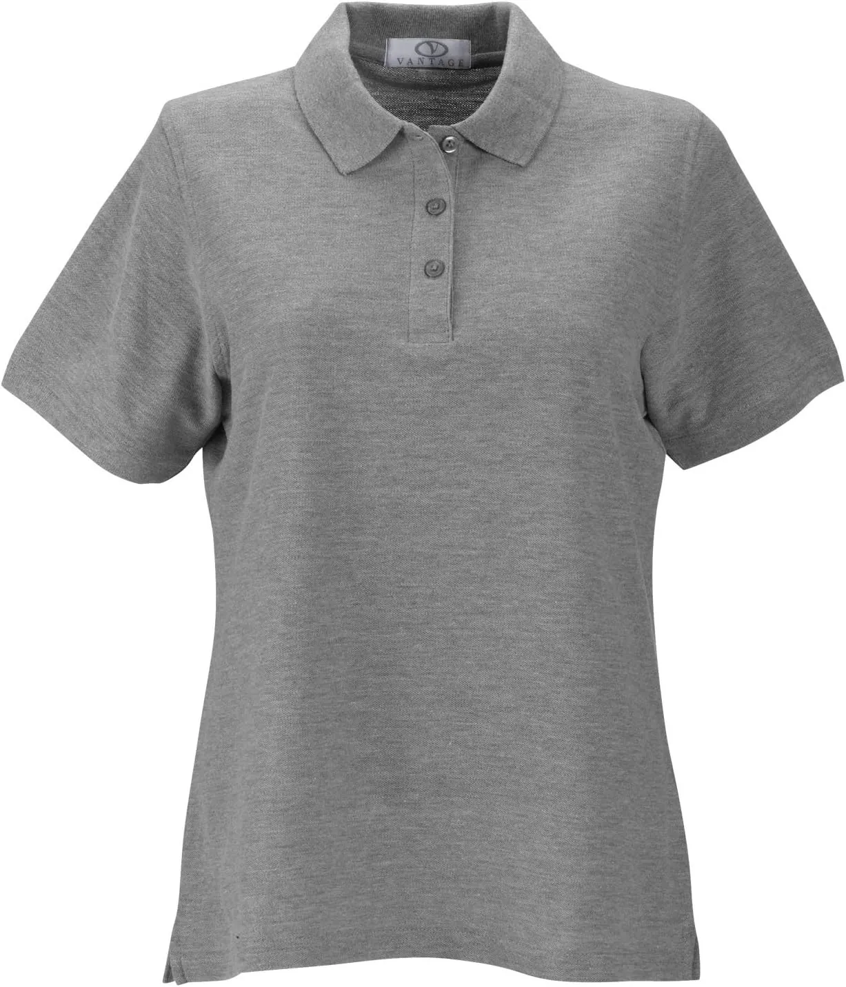 VANTAGE Women's Soft-Blend Pique Polo 2XLG Oxford