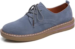 Veroders Women's Wingtip Brogue Oxfords Dress Pumps Platform Lace-Up Round Toe Oxfords Chunky Pumps Business Classic Formal School