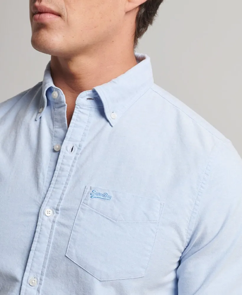 Vintage Washed Oxford Shirt Classic Blue Oxford
