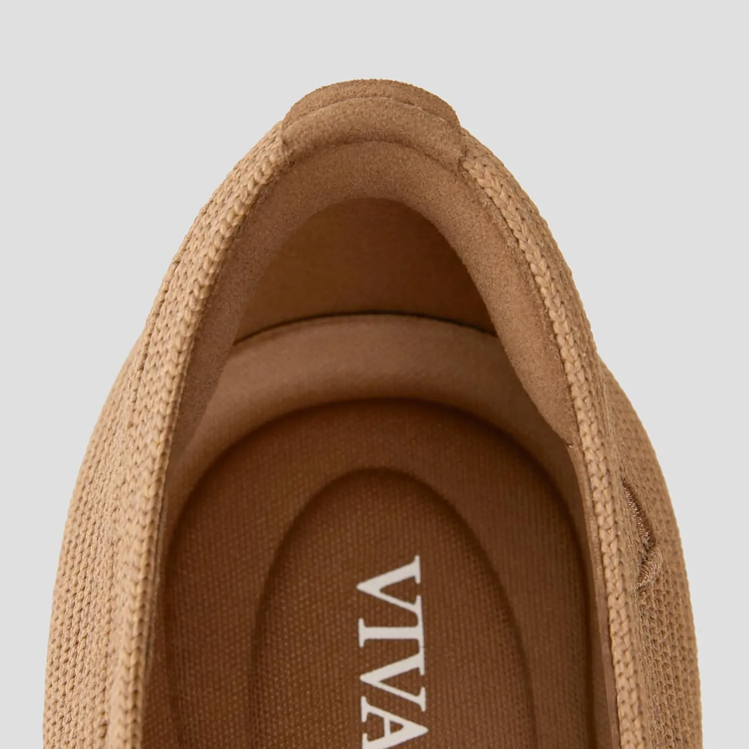 VIVAIA Margot Mary Jane Women Flat Shoes Comfortable for Work with Arch Support Slip on Square-Toe Washable Shoes