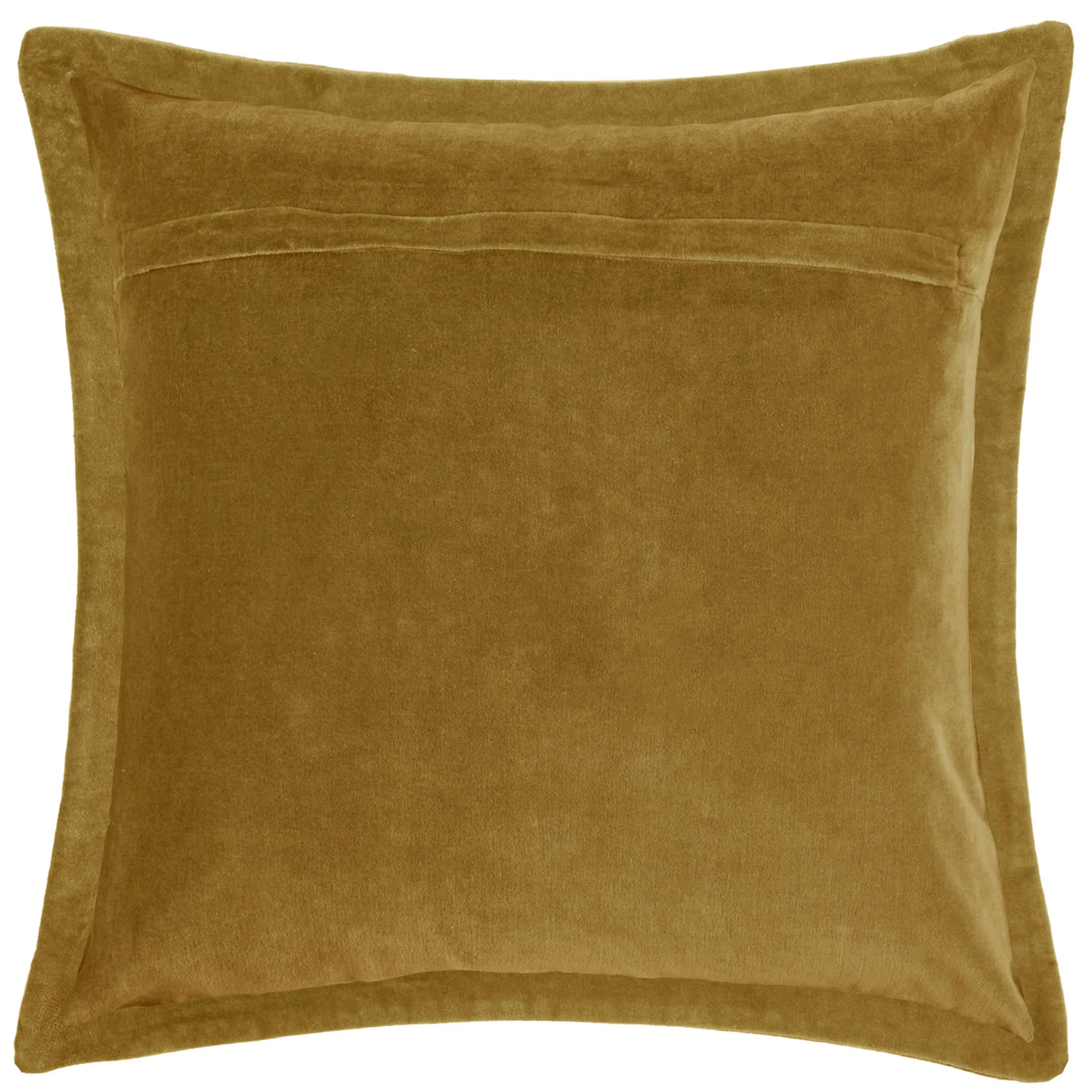 Voyage Maison Mayura Embroidered Velvet 55cm x 55cm Feather Filled Cushion Mustard