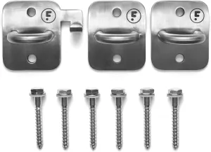 Wall Anchor Set Proven by Golfer Scottie Scheffler | Golf Swing Training Wall Anchor Point | Premium Golf Training Workout Exercise Equipment to Expand Movements | 3-Pack | 6 Lag Screws