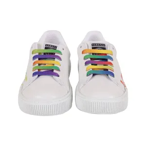 White Rainbow Logo Trainer