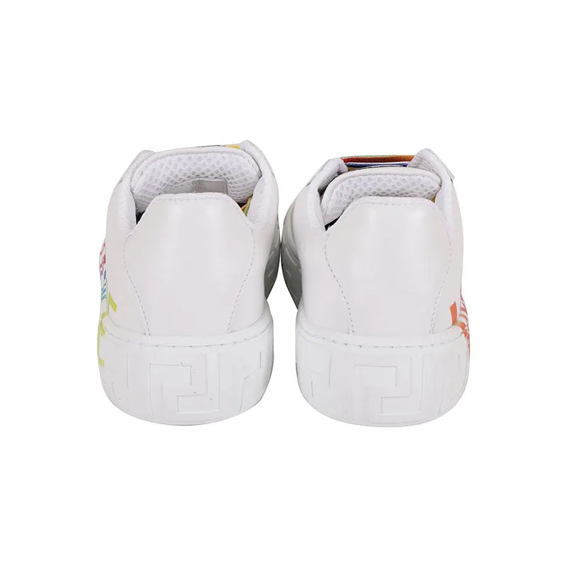White Rainbow Logo Trainer