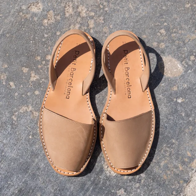 Wide Fit | Flat Avarcas | Tan (Padded)