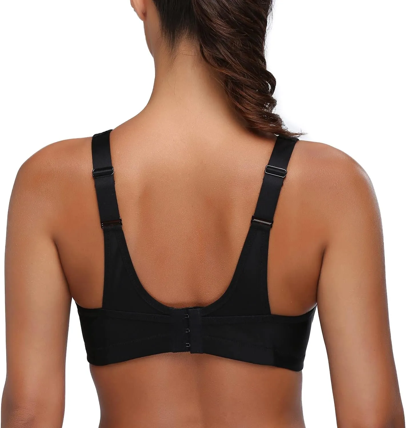 Wingslove High Impact Sports Bras for Women Plus Size Non Padded Wirefree Workout Bra Bounce Control