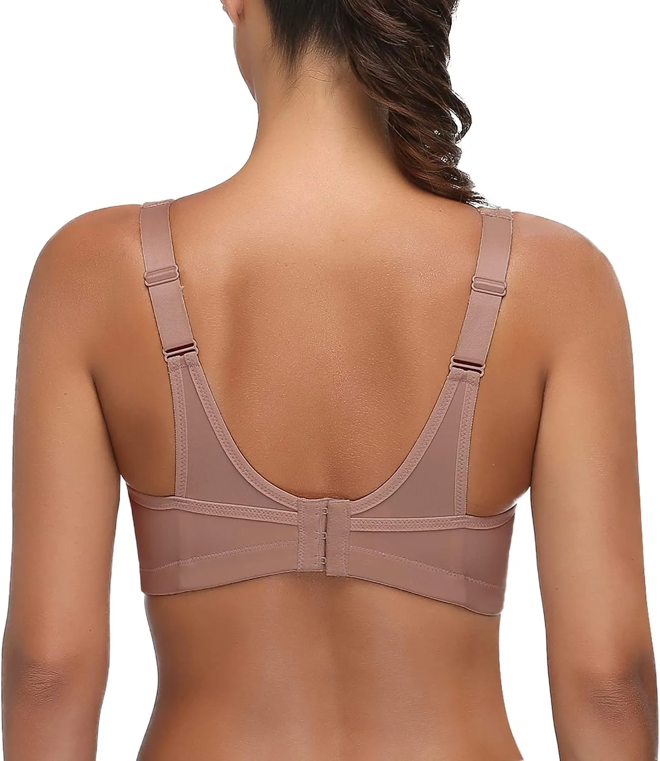 Wingslove High Impact Sports Bras for Women Plus Size Non Padded Wirefree Workout Bra Bounce Control