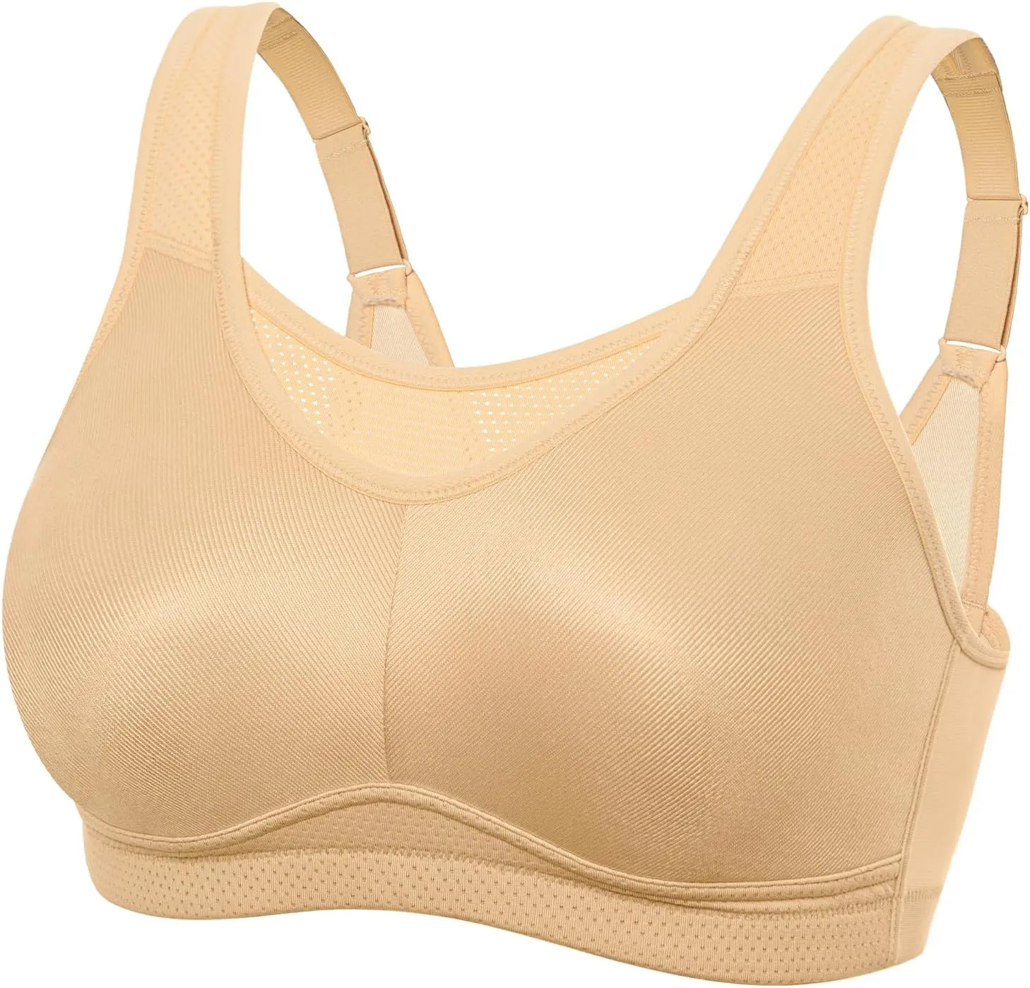 Wingslove High Impact Sports Bras for Women Seamless Full Coverage High Neck Workout Bra
