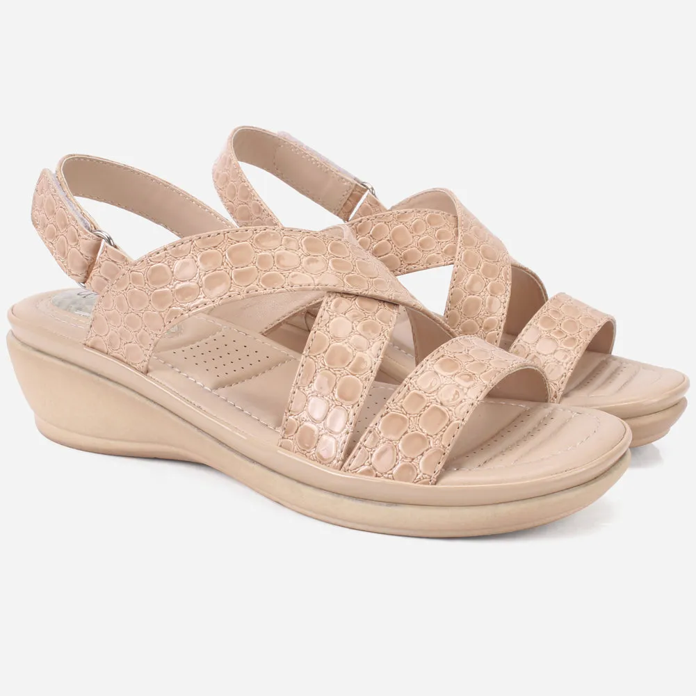 Women "ESTD" Comfort Flat Sandals