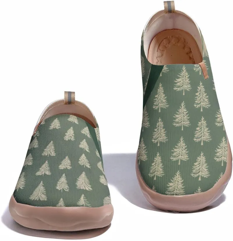 Women's Comfortable Loafers Slip On Lightweight Flat Art Painted Travel Shoes Freshen Series