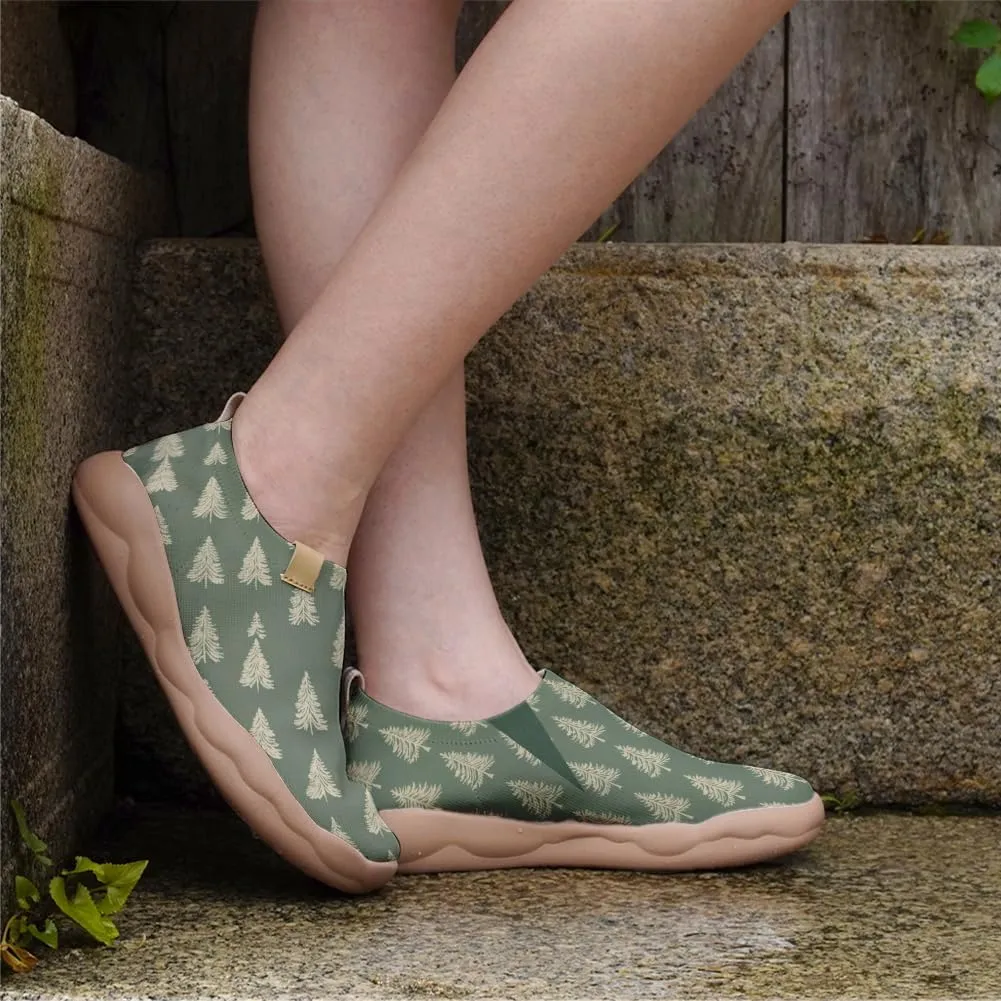 Women's Comfortable Loafers Slip On Lightweight Flat Art Painted Travel Shoes Freshen Series