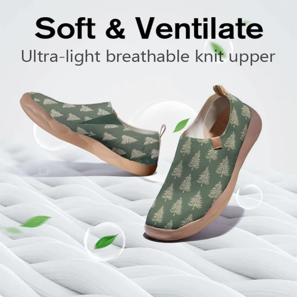 Women's Comfortable Loafers Slip On Lightweight Flat Art Painted Travel Shoes Freshen Series