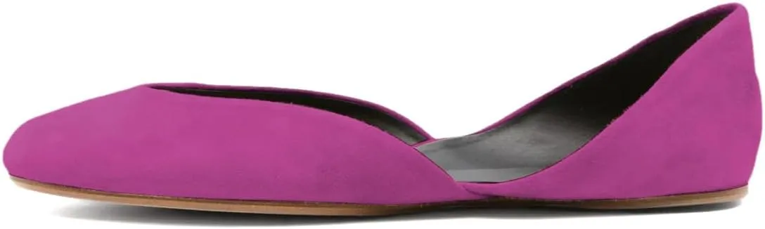 Women's Comfy Ballet Flats Slip On Closed Rounded Toe D'Orsay Flats Shoes for Dancing Prom Dress Size 4-16 US