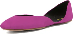 Women's Comfy Ballet Flats Slip On Closed Rounded Toe D'Orsay Flats Shoes for Dancing Prom Dress Size 4-16 US