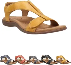Women's Comfy Orthotic Sandals, Women's Arch Support Flat Sandals, Flat Arch Massage Sandals