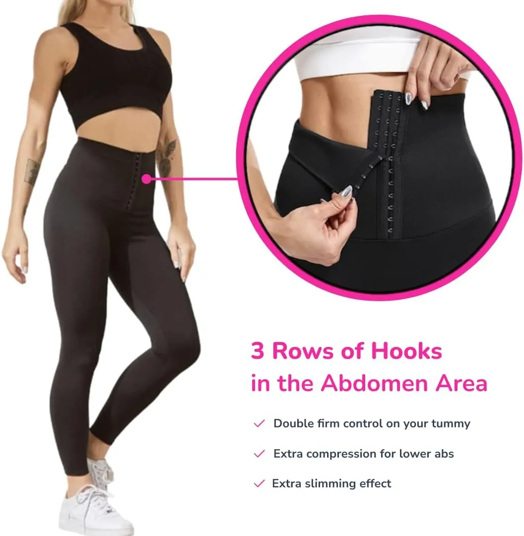 Women's High Waisted Yoga Pants, Adjustable Waist Corset Belt Leggings, Trousers Magic Waist Trainer, Women Tummy Control