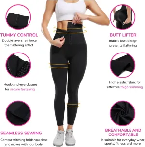 Women's High Waisted Yoga Pants, Adjustable Waist Corset Belt Leggings, Trousers Magic Waist Trainer, Women Tummy Control