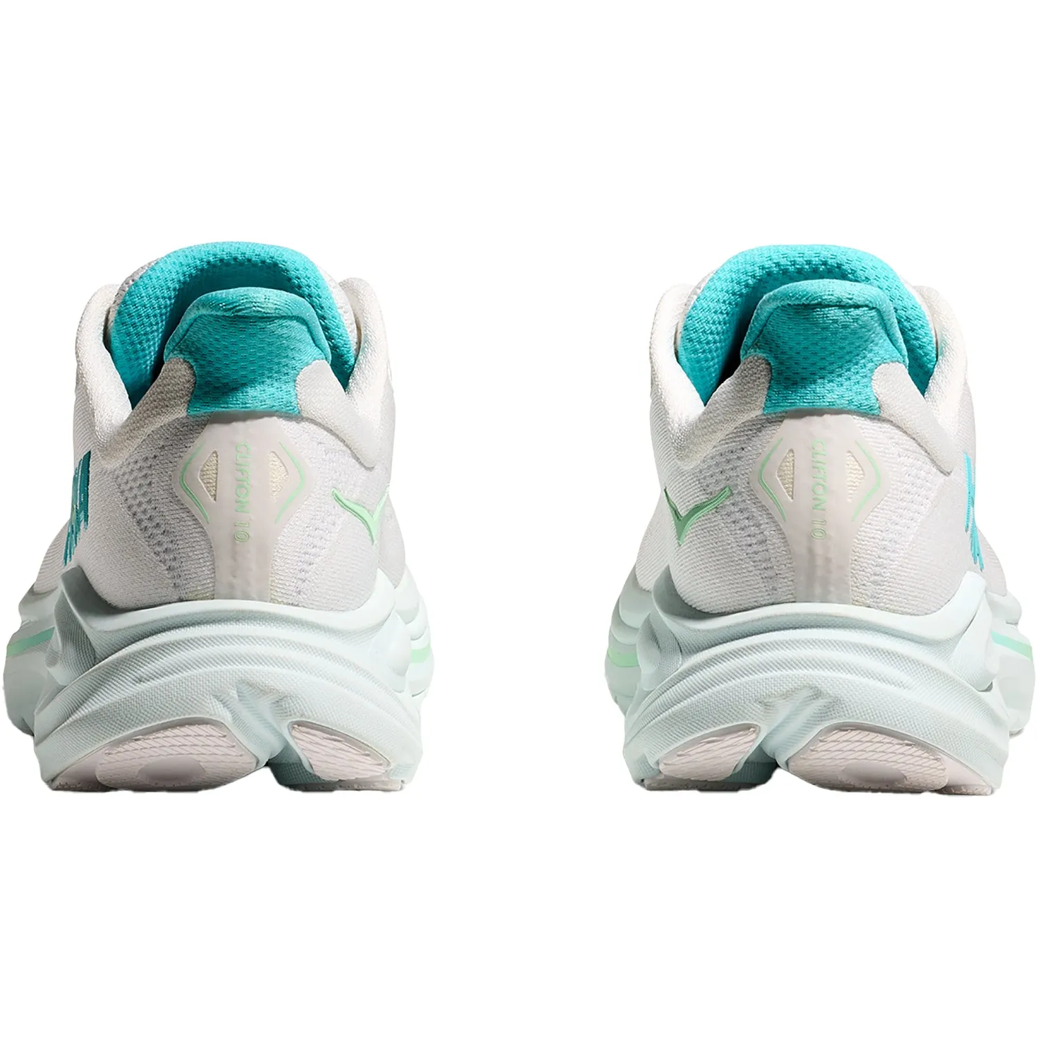 Women's Hoka Clifton 10 White/Cielo Blue Mesh