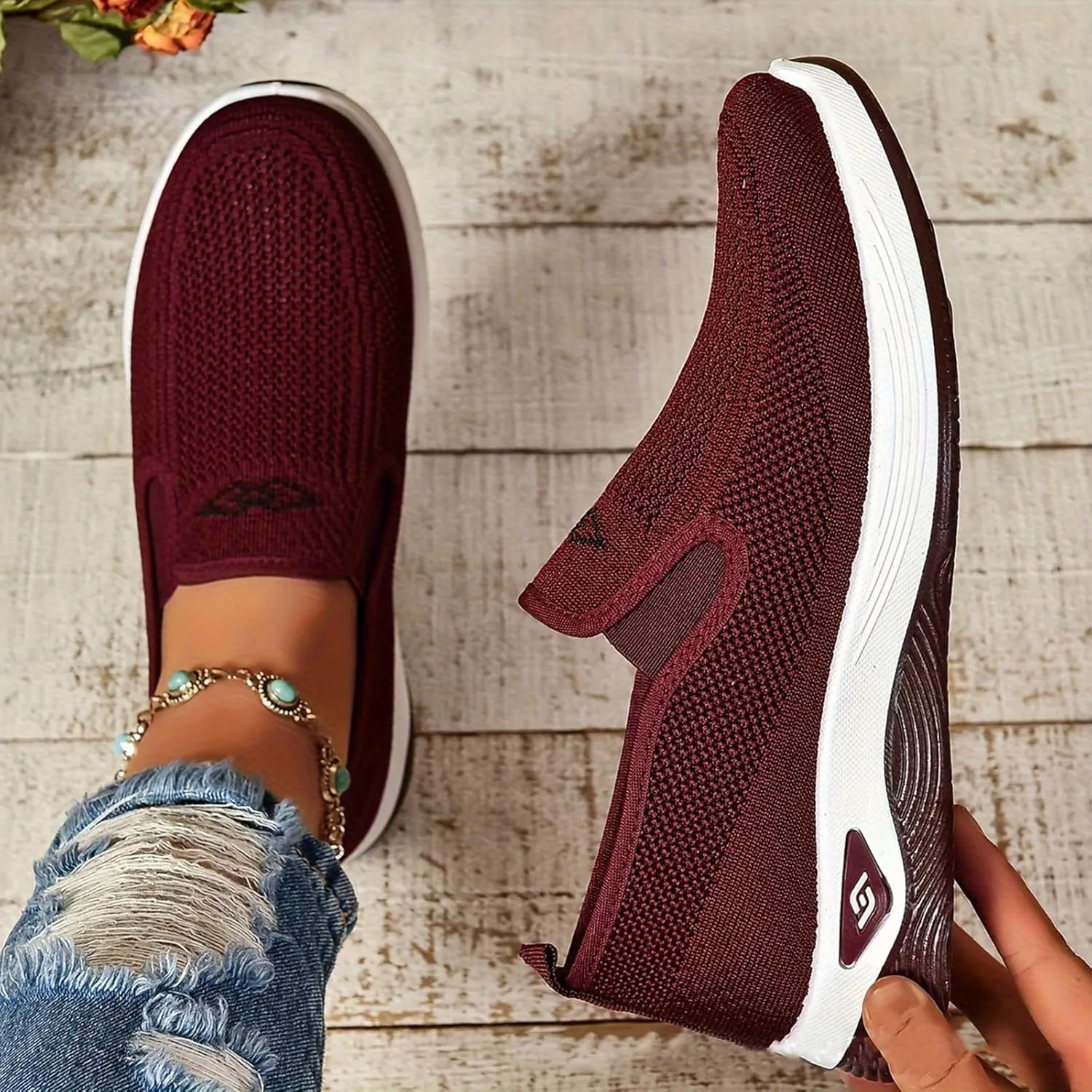 Womens Mens Slip in Free Up Hands Shoes Wide Toe Box Arch Support Orthopedic Walking Sneakers Comfortable Tennis Sneakers Lightweight Running Shoe Workout Athletic Tennis Shoes Gym Sneaker