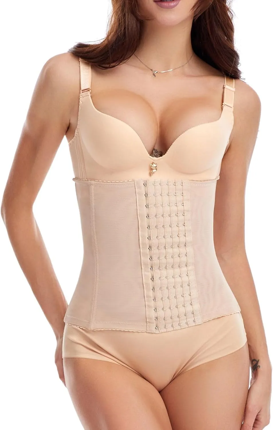 Women's Postpartum Waist Trainer Tummy Control Waist Belt Firm Spandex Gym Slimming Hook Shaper