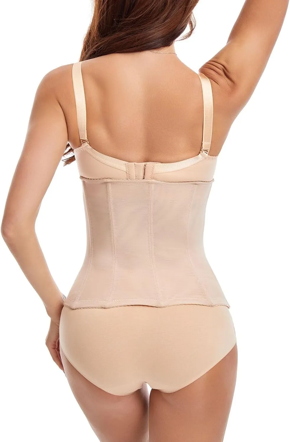 Women's Postpartum Waist Trainer Tummy Control Waist Belt Firm Spandex Gym Slimming Hook Shaper