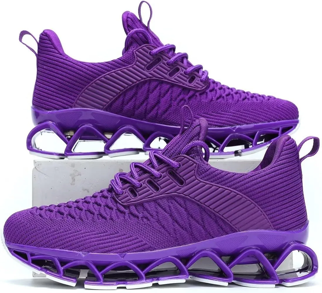 Womens Slip-ins Running Shoes Blade Tennis Walking Sneakers Comfortable Fashion Non Slip Work Sport Shoes Gym Trainers