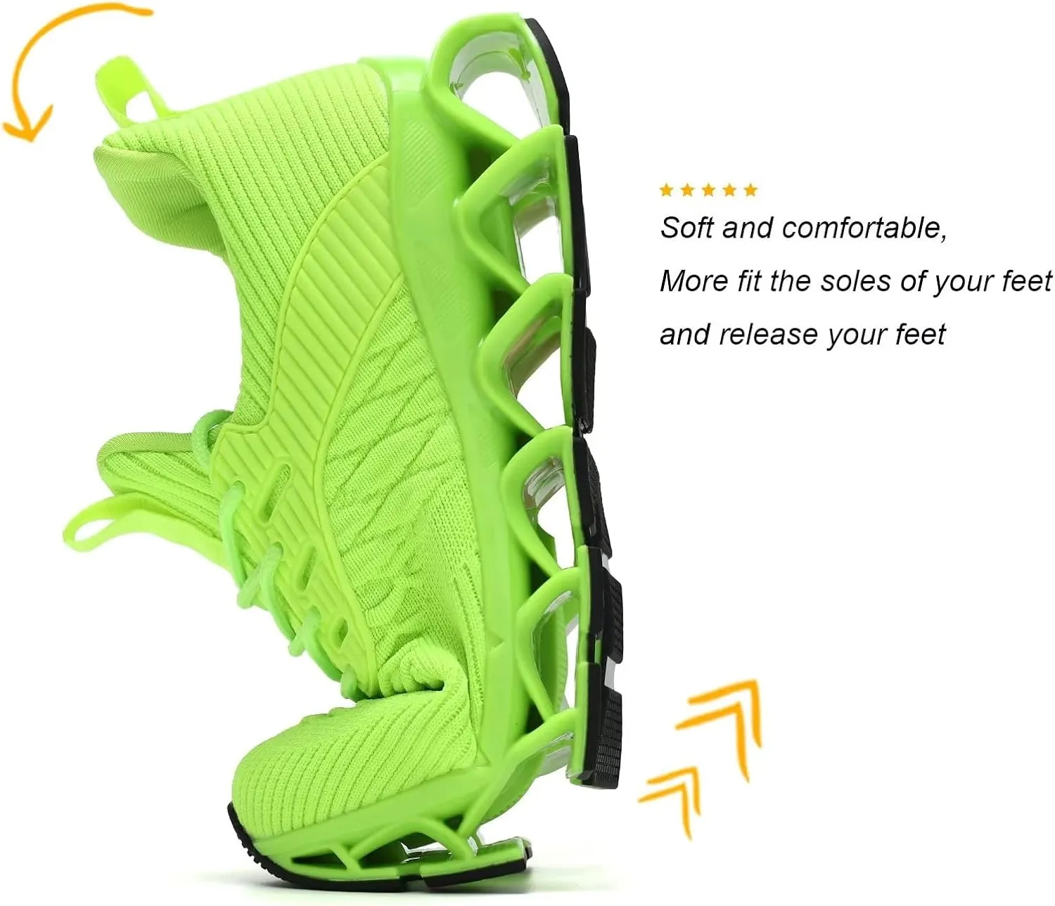 Womens Slip-ins Running Shoes Blade Tennis Walking Sneakers Comfortable Fashion Non Slip Work Sport Shoes Gym Trainers