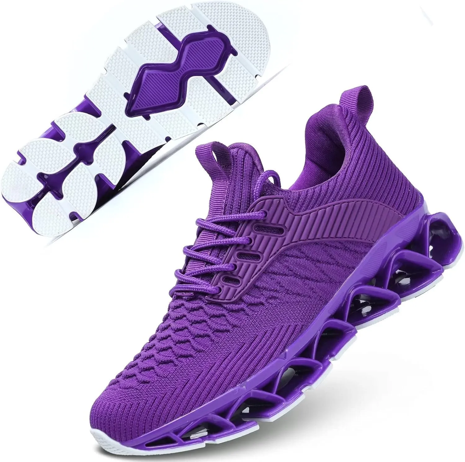 Womens Slip-ins Running Shoes Blade Tennis Walking Sneakers Comfortable Fashion Non Slip Work Sport Shoes Gym Trainers