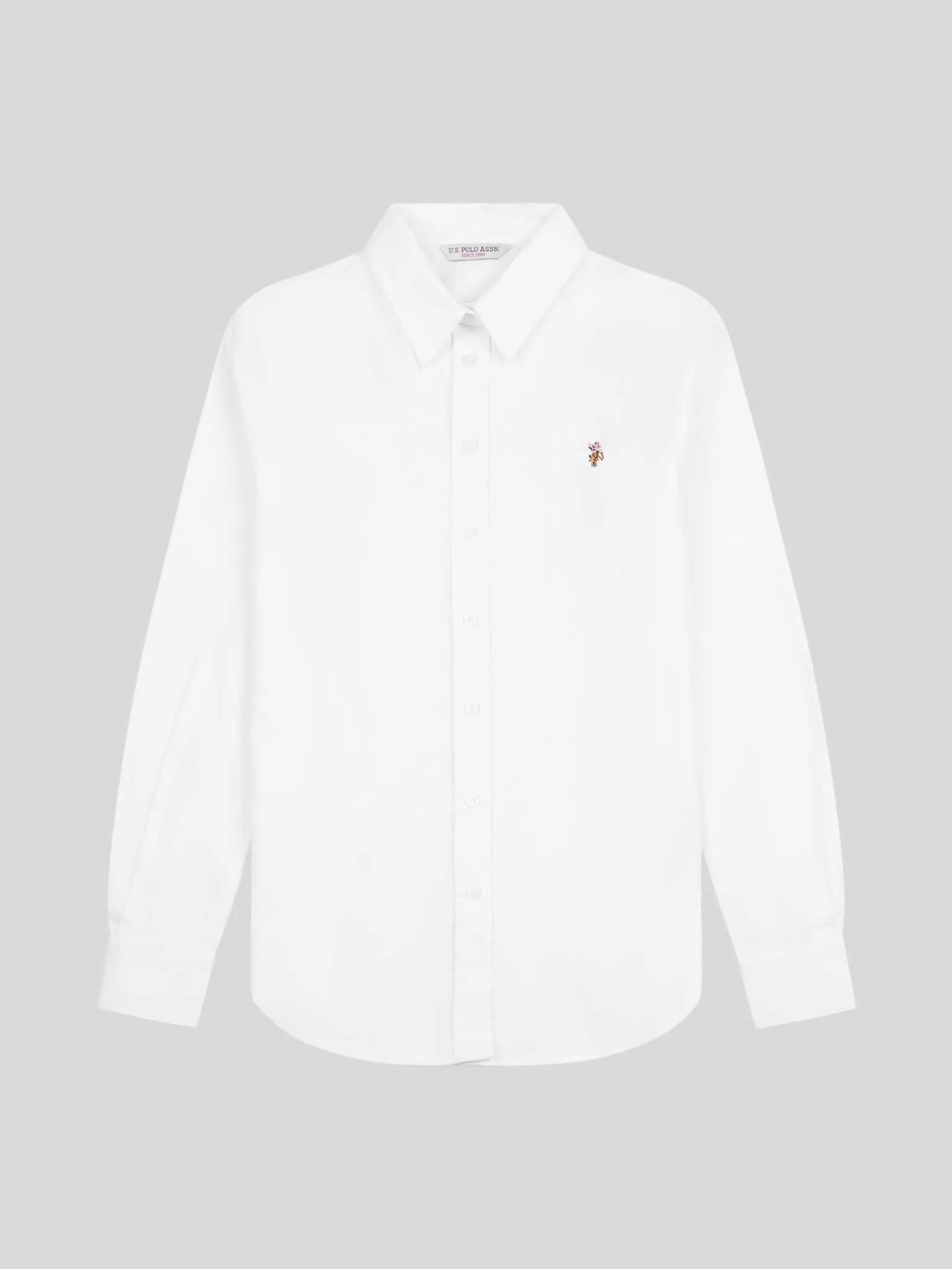 Womens Stretch Classic Fit Oxford Shirt in Bright White