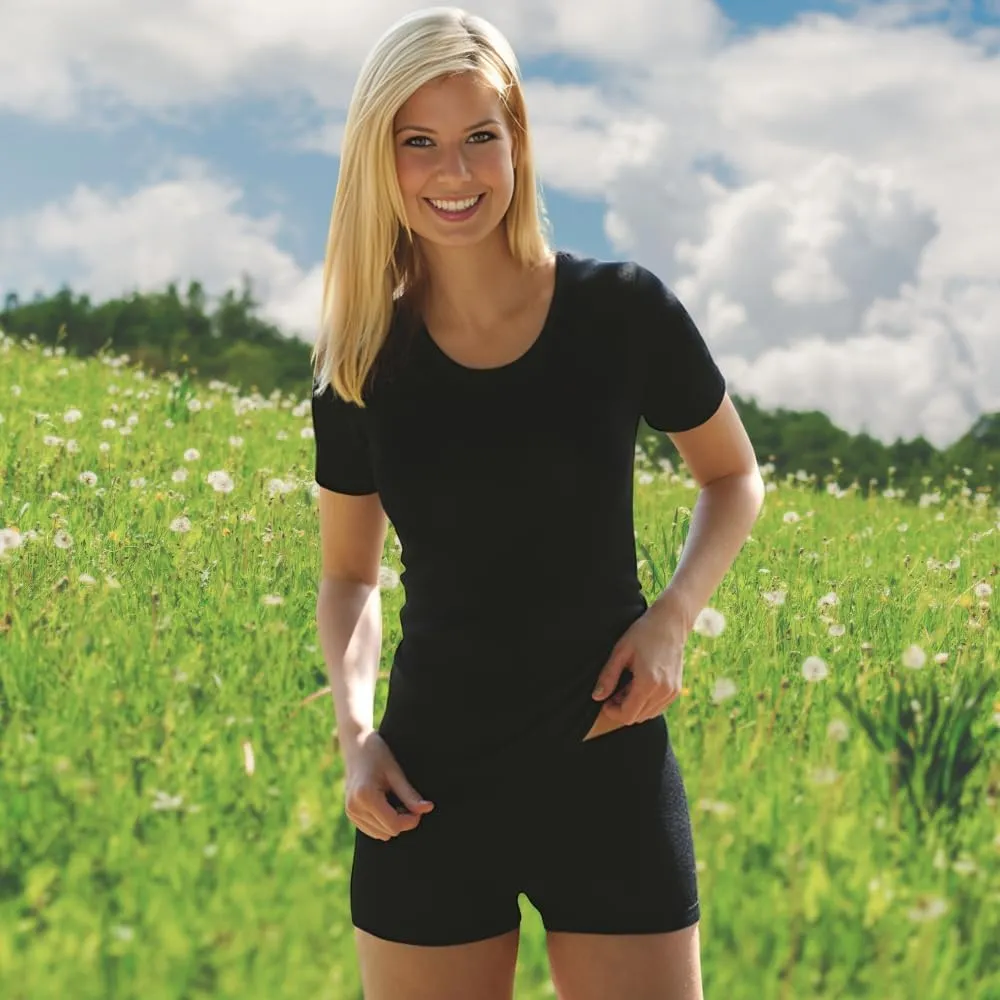 Women’s Thermal Underwear Bottoms: Moisture Wicking Boxer Briefs Boyshorts, Merino Wool Silk