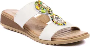Womens/Ladies Elsa Sandals (10) (White)