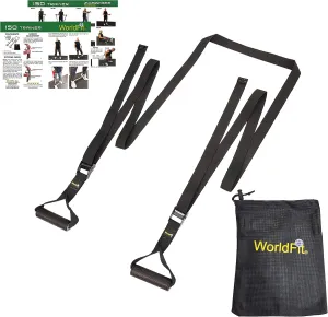 WorldFit ISO Trainer - Isometric Exercise for Strength Training, Stretching, Yoga, Pilates - a USA Company