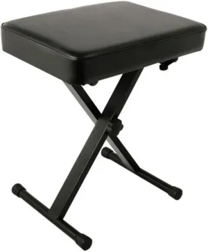 Yamaha OEM PKBB1 Adjustable Padded Keyboard X-Style Bench, Black, 19.5 inches