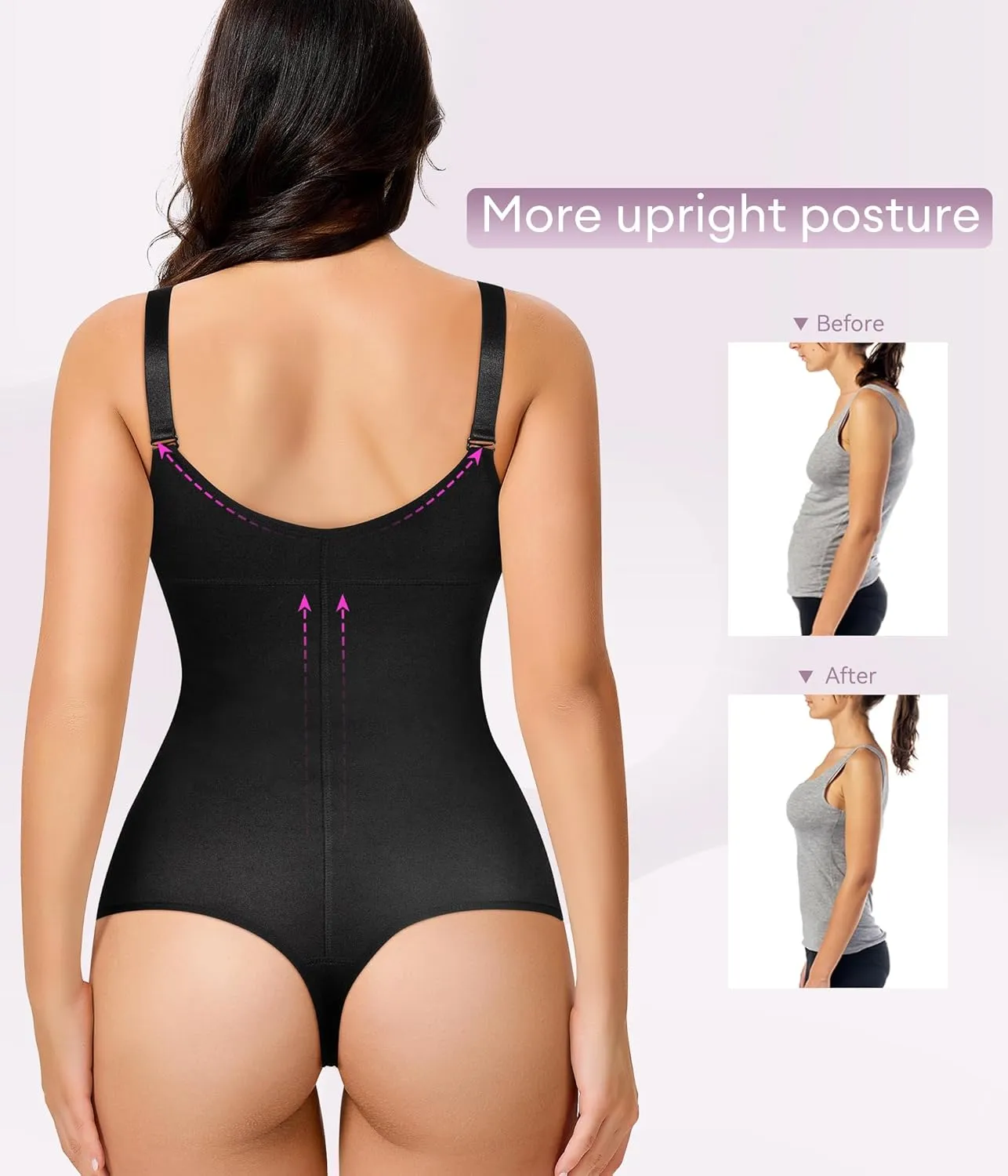 YERKOAD Women Shapewear Bodysuit Latex Waist Trainer Full Body Shaper Tummy Control Fajas Colombianas Zipper Open Bust Corset