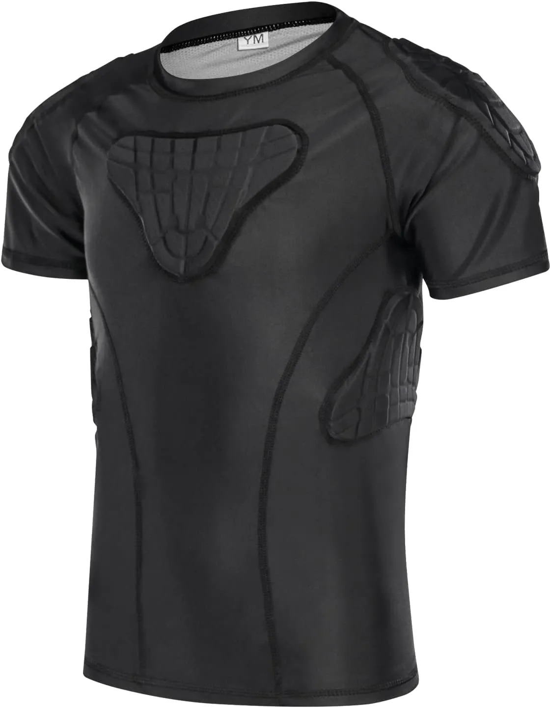Youth Kids Padded Football Rib Protector, Boys Girls Rib Chest Guard Shirt for Rugby Baseball Soccer Basketball
